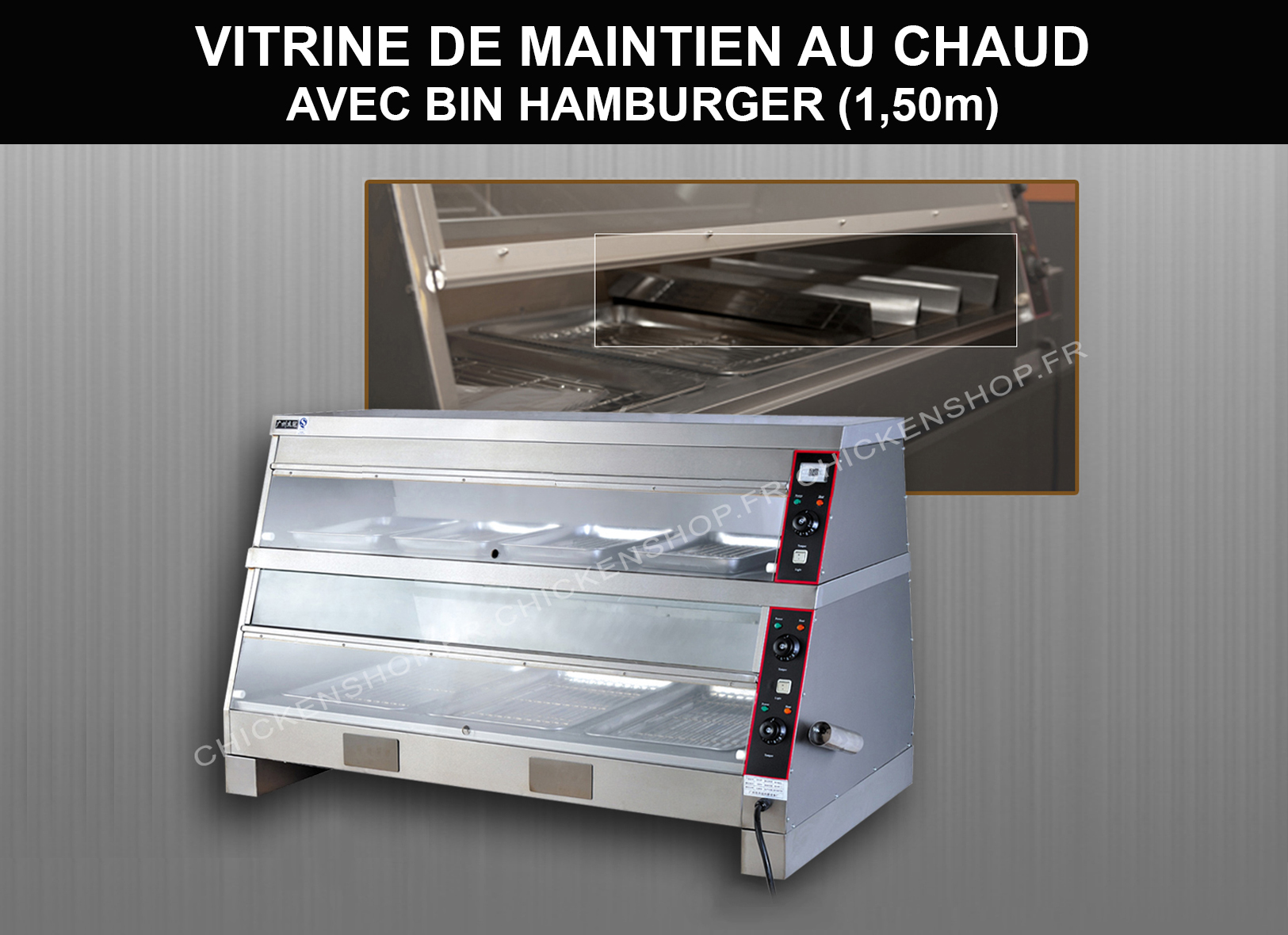 Vitrine de maintien au chaud